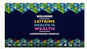 Did you miss out on Leitrim's Health Is Wealth online last night?