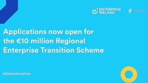 €10 million in grant funding open now for Regional Enterprise Transition Scheme