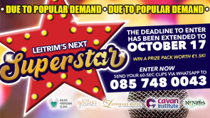 Deadline extended to enter Leitrim's Next Superstar talent search