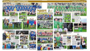 Cluainin hurlers and Mohill footballers celebrate County Final success in style