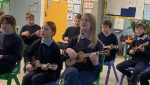 Watch: Leitrim children play Jingle Bells on ukuleles