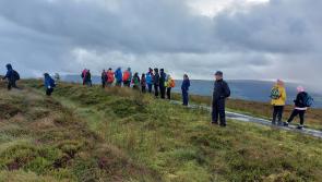 Fundraising walk for Peru on Dough Mountain in Leitrim