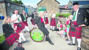 Eleanor Shanley and Kiltubrid Pipe Band come together