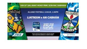 No tickets at the gate for Leitrim v Cavan clash  as GAA move to cashless operation for 2022 Allianz NFL