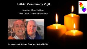 Leitrim Pride to hold vigil in memory of Michael Snee and Adian Moffitt