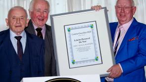 Pat Gallagher presented with Leitrim Guardian Person of the Year 2022