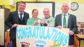 Gold medal boxer Amy Broadhurst visits Carrigallen Vocational School