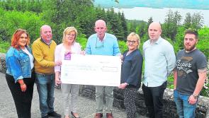 Lisa Cullen memorial walk cheque presentation in Leitrim

