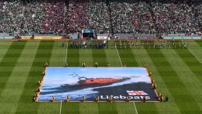 Sligo Bay and Bundoran  RNLI crew member takes to the pitch at Croke Park to promote water safety