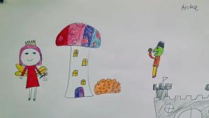 Children’s art on display at The Dock