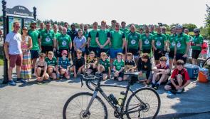 Great Carrick welcome for Connacht rugby cyclists