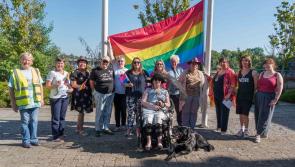 Pride Flag raised outside  offices of Leitrim County Council 
