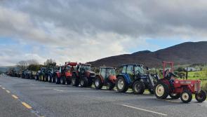 Watch: Large tractor run against gold mining in North Leitrim