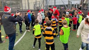 Santa visits Carrick RFC Juvenile training for Christmas - GALLERY