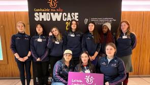 Members of Leitrim Comhairle na nÓg gather at Croke Park