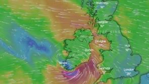 WATCH LIVE:  Storm Isha direction Ireland 