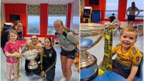 Leitrim All-Ireland winners make special visit to children's ward in Sligo Hospital