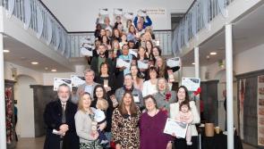 Volunteer award for teaching English to Ukrainians in Leitrim