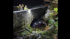 Driver avoids serious injury after car crashes into stream in Leitrim