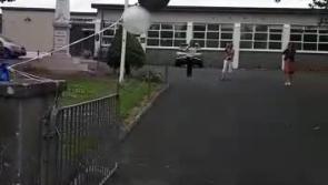 WATCH| Ballinamore students mark the end of national school with a special drive-by graduation