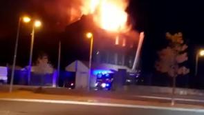 Watch: Fire  at Summerhill college in Sligo