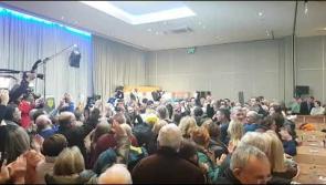 VIDEO: The count centre erupts with cheers as Marian Harkin IND is elected