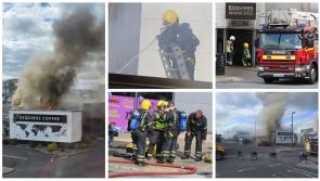 PICTURES | Devastating fire at well known Longford coffee shop