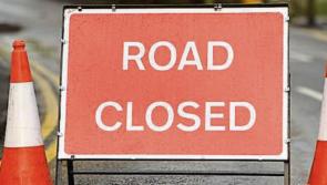 Road closed and fallen cables in Leitrim this morning after storm
