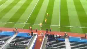 VIDEO: Watch Leitrim hurlers take to the field in Croke Park