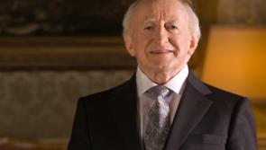 Well it's safe to say President Michael D Higgins is pretty happy about Ireland's Grand Slam win...