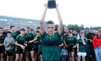 Rinn Gaels celebrate victory in North West Tool Hire U15 FC Div 2 Final after battle with Mac Cumhaills - GALLERY