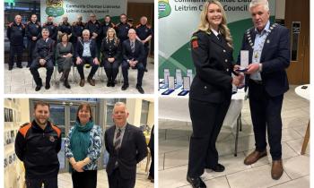 Leitrim Civil Defence honoured for work during Covid at special ceremony