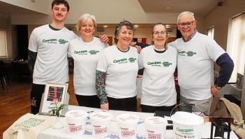 Concern operations co-ordinator from Leitrim Village assisting earthquake survivors