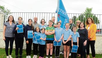 Kilnagross NS raises its first Active School Flag