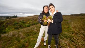 GALLERY: Giant Panda guardians visit Drumshanbo Distillery Nature Reserve!