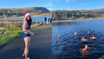 Christmas Day swim sees Leitrim woman raise over &euro;1000 for Gaza Appeal
