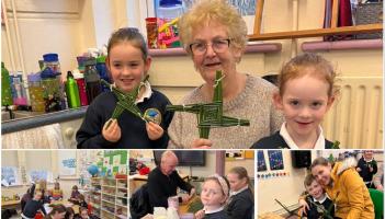 PICTURES: Grandparents celebrate St Brigid's day at Leitrim school