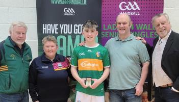 Annaduff's Maxim Gilamrtin crowned All-Ireland Handball U15 Singles champion