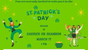 RT&Eacute; to broadcast Carrick-on-Shannon's St Patrick's Day parade