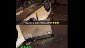 'How Does This Even Happen?' &mdash; Shock as car flips in early-morning on Carrick Main Street