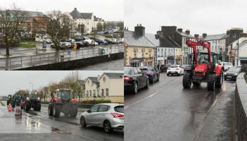 PICTURES: Fuel protest brings traffic to a standstill in Leitrim town