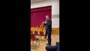 WATCH: Pearse Dotherty slams government for 'holiday' amid fuel crisis at Leitrim fuel meeting