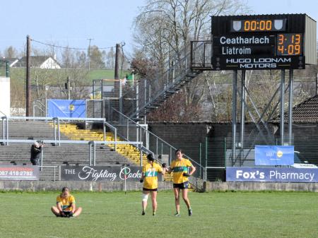Carlow edge out defiant and battling Leitrim after another titanic extra time struggle in Lidl LGFA NFL Division 4 Final