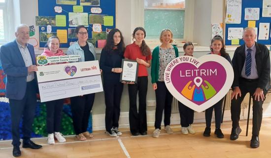 Leitrim County Council awards schools for innovative pollinator projects in 'Love Where You Live' Awards