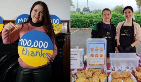 Leitrim Ukrainians say "100,000 Thanks" on the 1,000th day of war