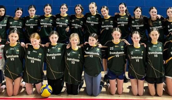 Drumshanbo's first-year volleyballers fall short against the brilliant Ballinasloe team