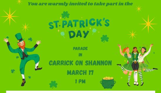 RT&Eacute; to broadcast Carrick-on-Shannon's St Patrick's Day parade