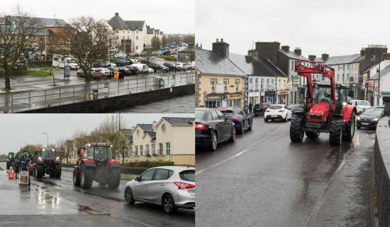 PICTURES: Fuel protest brings traffic to a standstill in Leitrim town