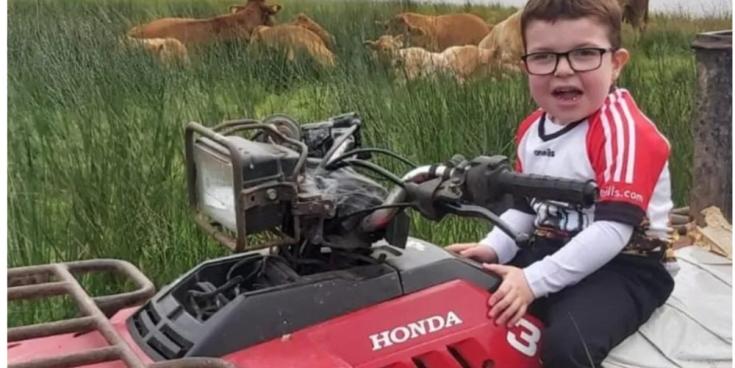 Michael Barry, 8, can’t walk—but you can help him farm with a special quad