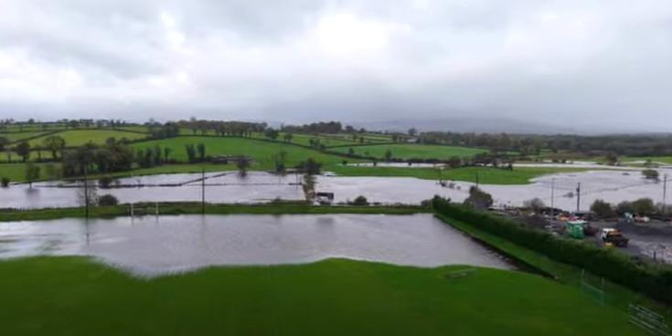 Ballinamore Sean O'Heslins GAA Club hit by Storm Amy with pitches flooded